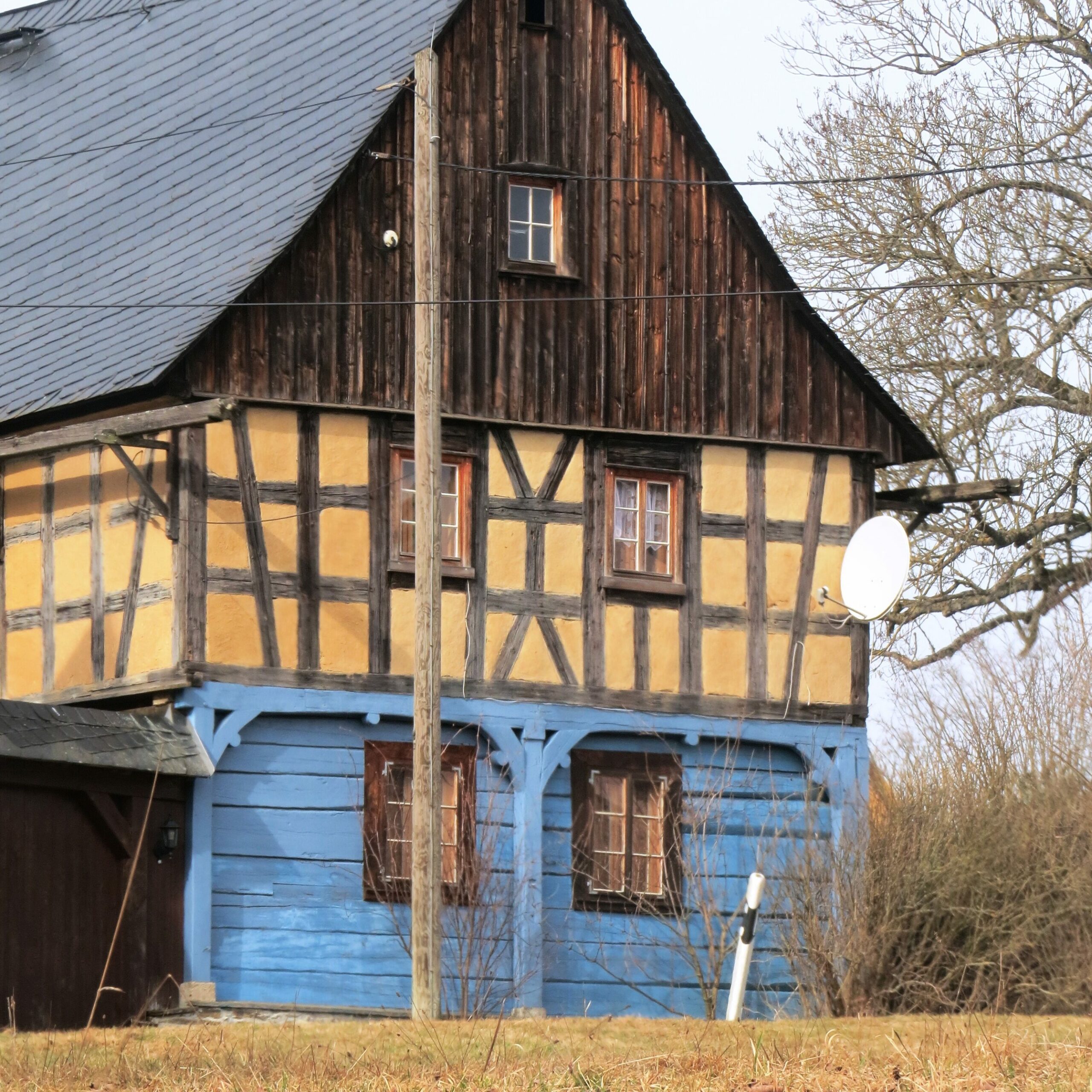 Vogtländisches Umgebindehaus bei Adorf